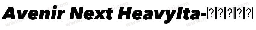 Avenir Next HeavyIta字体转换